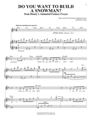 do you want to build a snowman sheet music - The allure of Music and Winter Fun