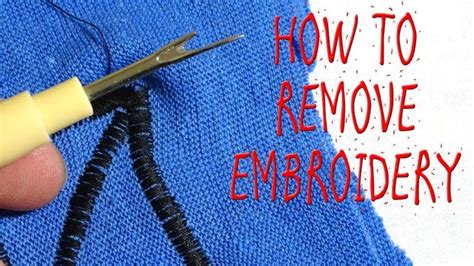 how to take embroidery off a shirt: understanding the history and techniques of removing embroidered designs