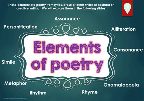 what are the elements of poetry