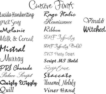 What Is a Cursive Font in Word: A Detailed Exploration